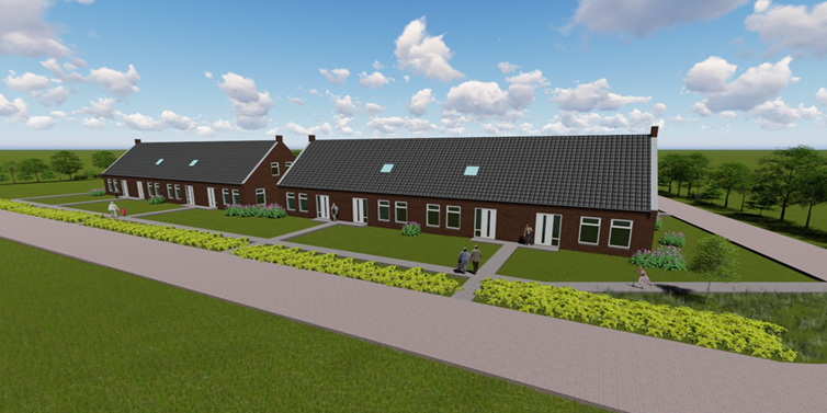 Nieuwbouw in Holwert