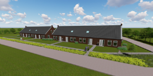 Nieuwbouw 8 woningen Beyertstrjitte in Holwert