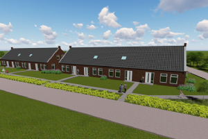 Nieuwbouw 8 woningen Beyertstrjitte in Holwert
