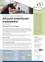 Vacature: Allround onderhoudsmedewerker 